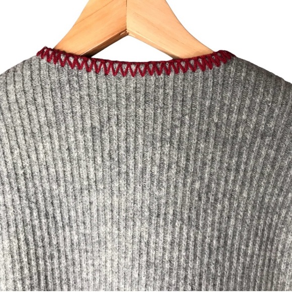 Geiger of Austria Wool Jacket Austrian Wool Sweater Cardigan Grey Multi Button - Picture 10 of 13